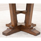 Alberta Quarter Sawn White Oak Wood Round Extending Dining Table | ASB