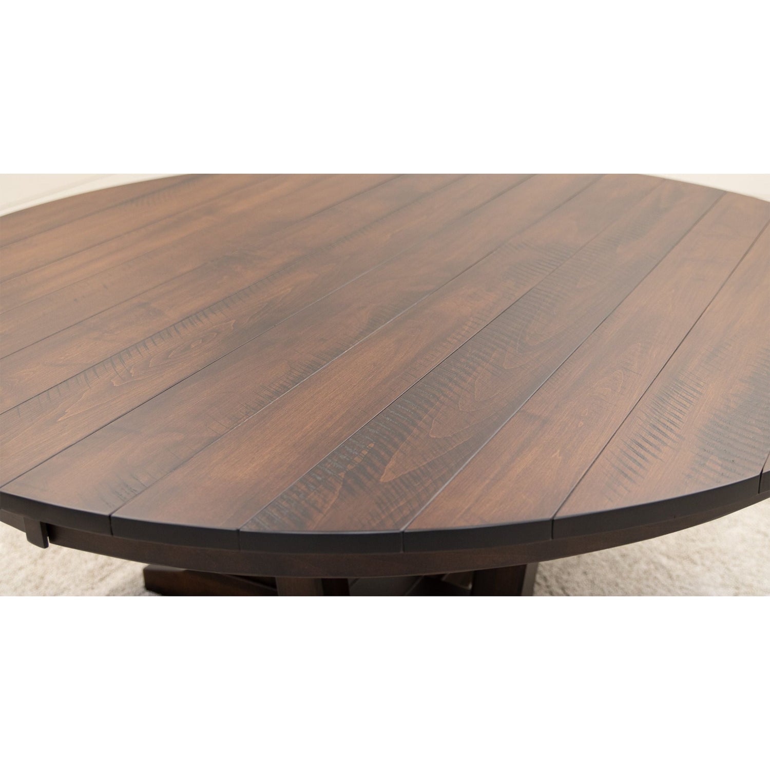 Alberta Maple Wood Round Extending Dining Table | RT