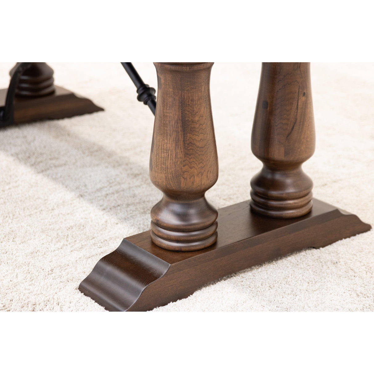 Alexandria Hickory Wood Extending Dining Table | BV