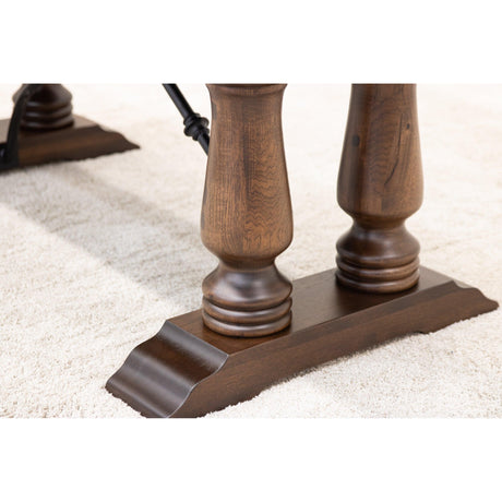 Alexandria Hickory Wood Extending Dining Table | BV