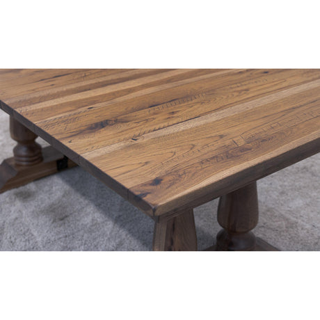 Alexandria Hickory Wood Extending Dining Table | CO