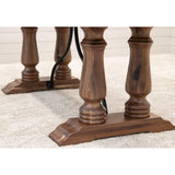 Alexandria Walnut Wood Extending Dining Table | NAT