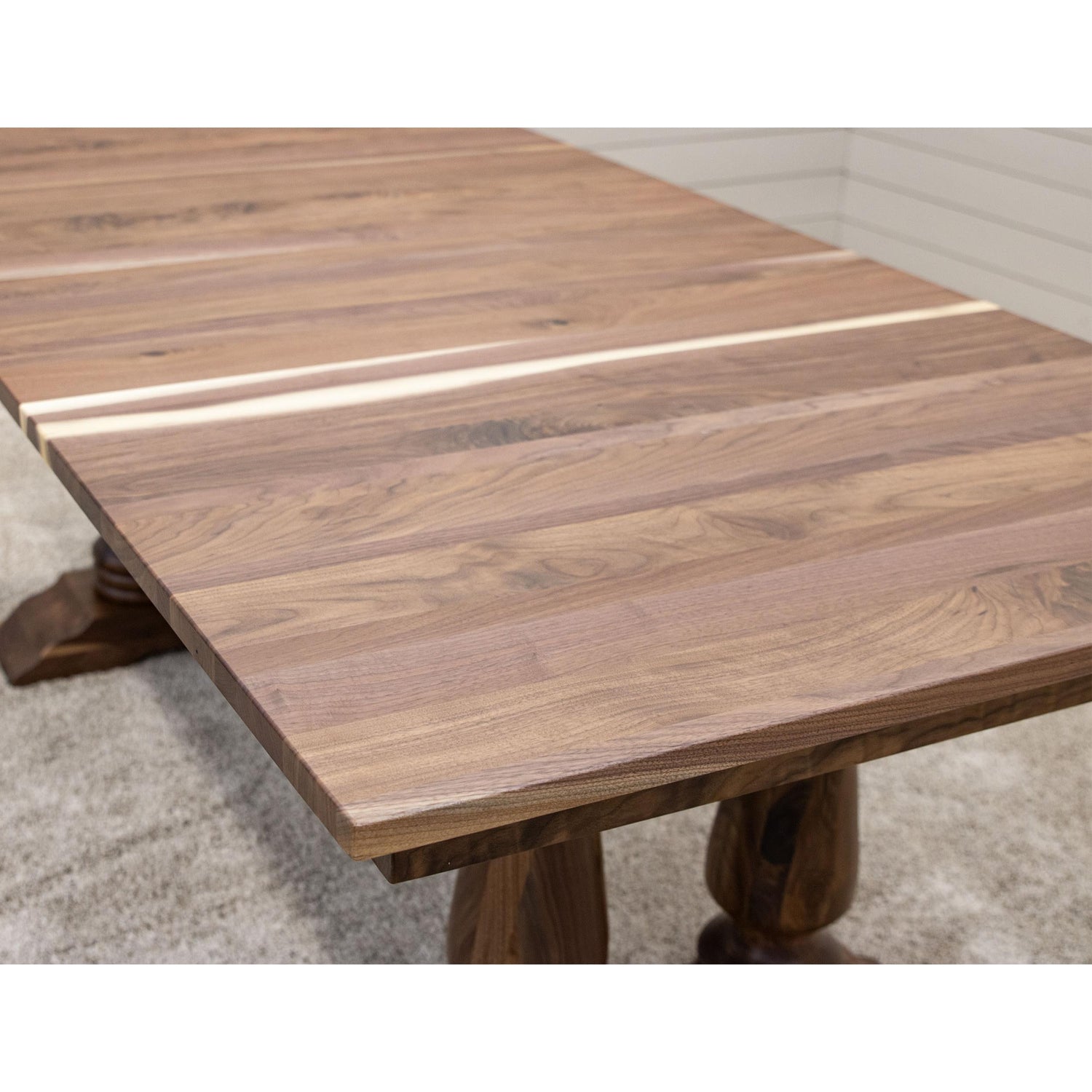 Alexandria Walnut Wood Extending Dining Table | NAT