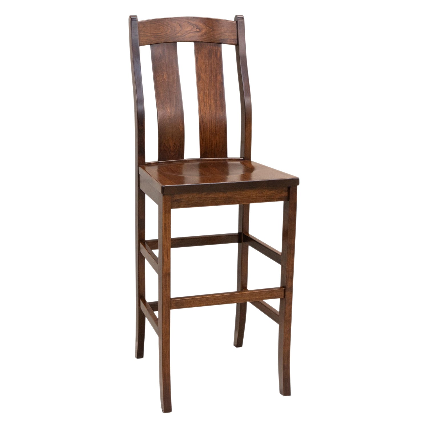 Arlington Cherry Wood 24" Stationary Bar Stool | GB