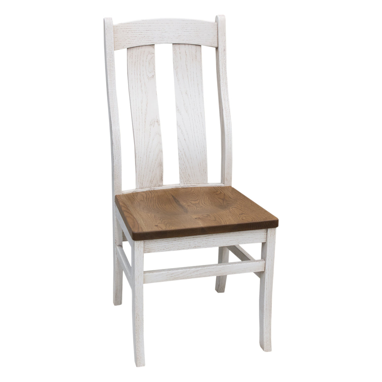 Arcadia White & Wood Rectangle Dining Set