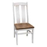 Arcadia White & Wood Rectangle Dining Set