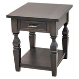 Ashton Maple Wood Large Square Open End Table | DK