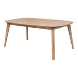 Astoria Mid Century Maple Wood Extending Dining Table | WB