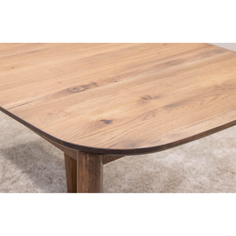 Astoria Mid Century Hickory Wood Extending Dining Table | CO