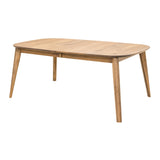 Astoria Mid Century Hickory Wood Extending Dining Table | WB