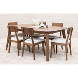Astoria Mid Century Maple Wood Extending Dining Table | HC