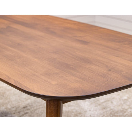 Astoria Mid Century Maple Wood Extending Dining Table | HC