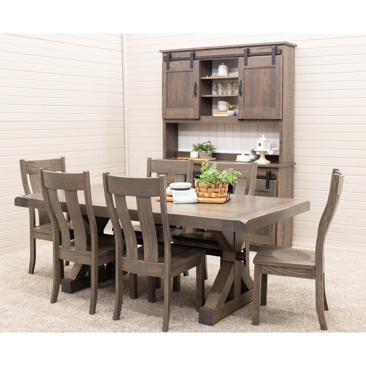 Auburn Extending Dining Table with Built-Down Top