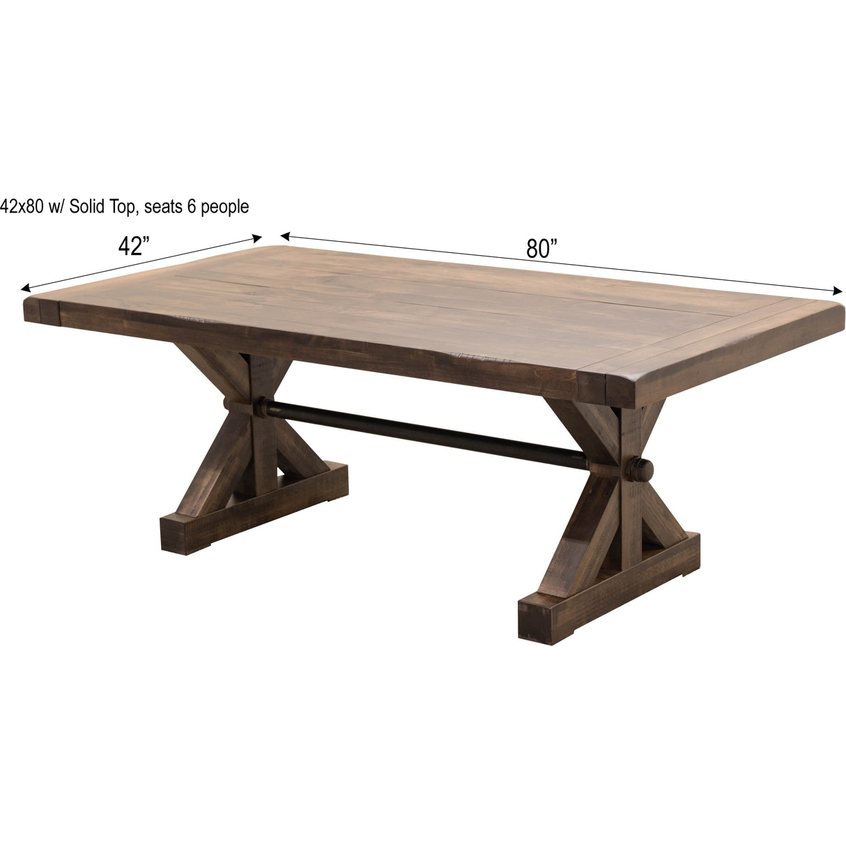 Auburn Extending Dining Table with Built-Down Top