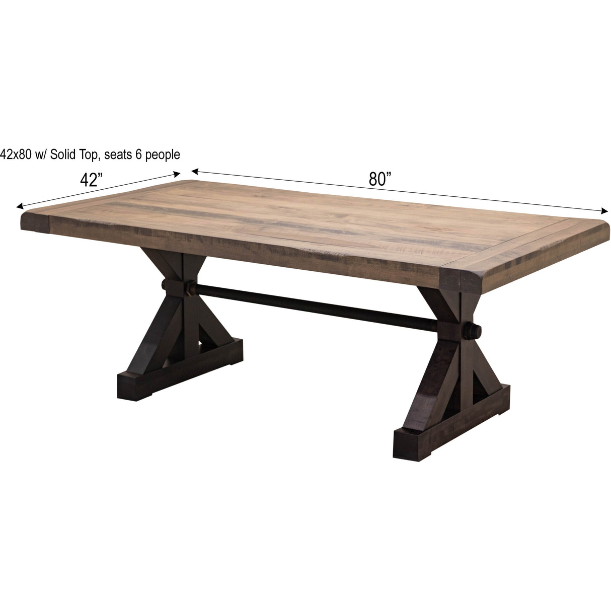 Auburn Extending Dining Table with Built-Down Top