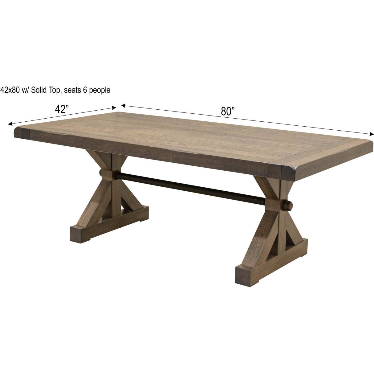 Auburn Extending Dining Table with Built-Down Top