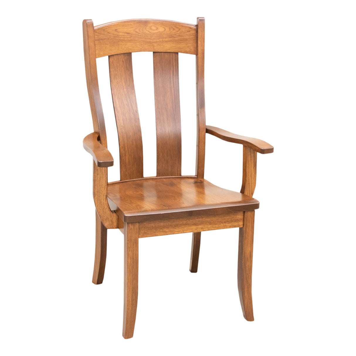 Austin Hickory Wood Arm Dining Chair | MC