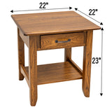Austin Large Square Open End Table