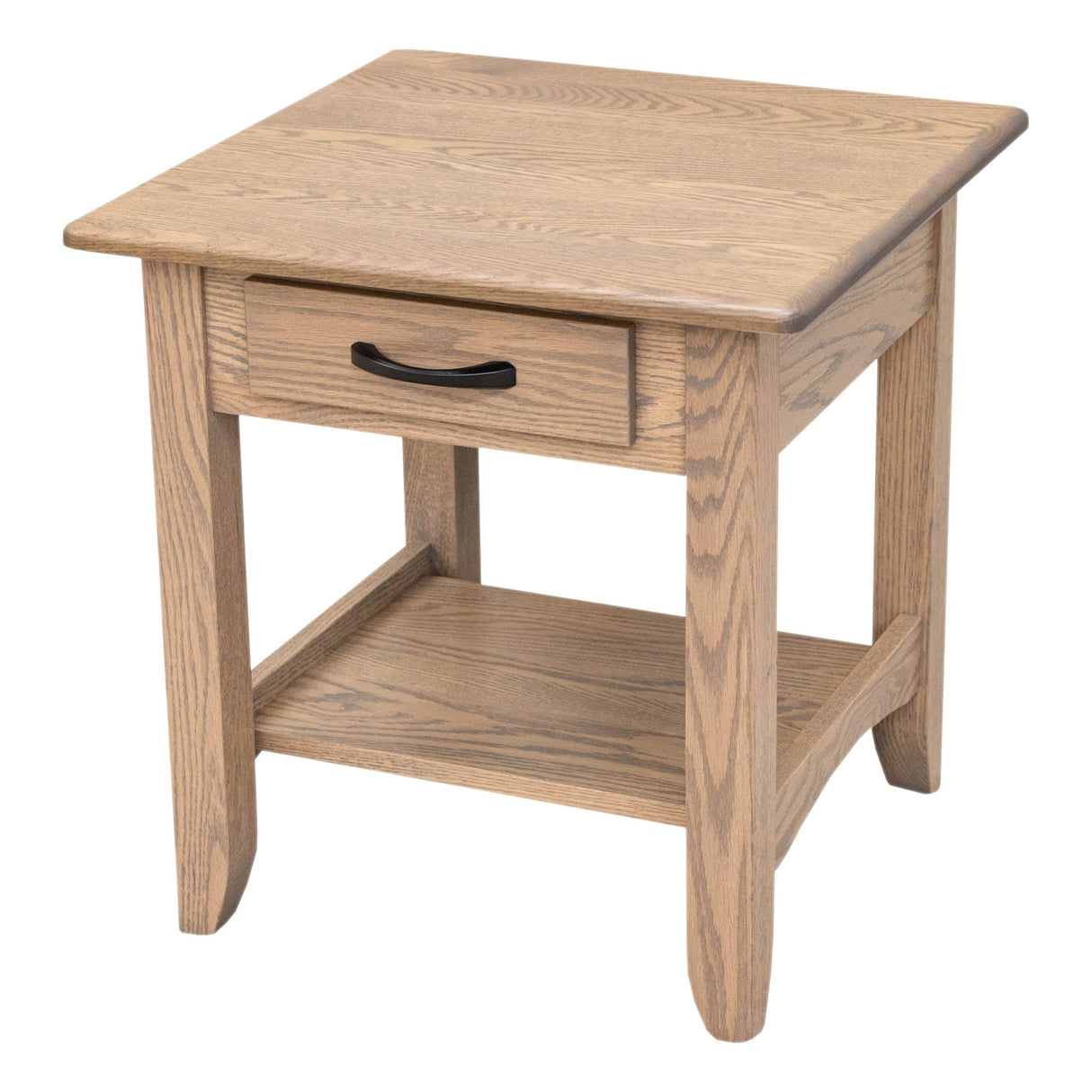 Austin Oak Wood Large Square Open End Table | VD