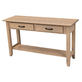 Austin Oak Wood Open Sofa Table | VD