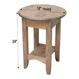 Austin Round Open End Table