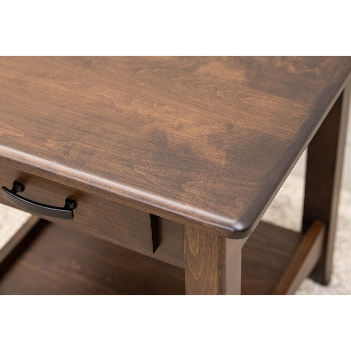 Austin Maple Wood Large Square Open End Table | BV