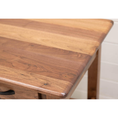 Austin Walnut Wood Large Square Open End Table | NAT