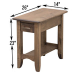 Austin Small Rectangle Open End Table