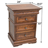 Belmont 3-Drawer Nightstand