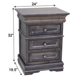 Belmont 3-Drawer Nightstand