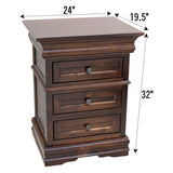 Belmont 3-Drawer Nightstand