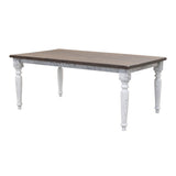 Belmont Reclaimed Wood Dining Set for 6 with Bench