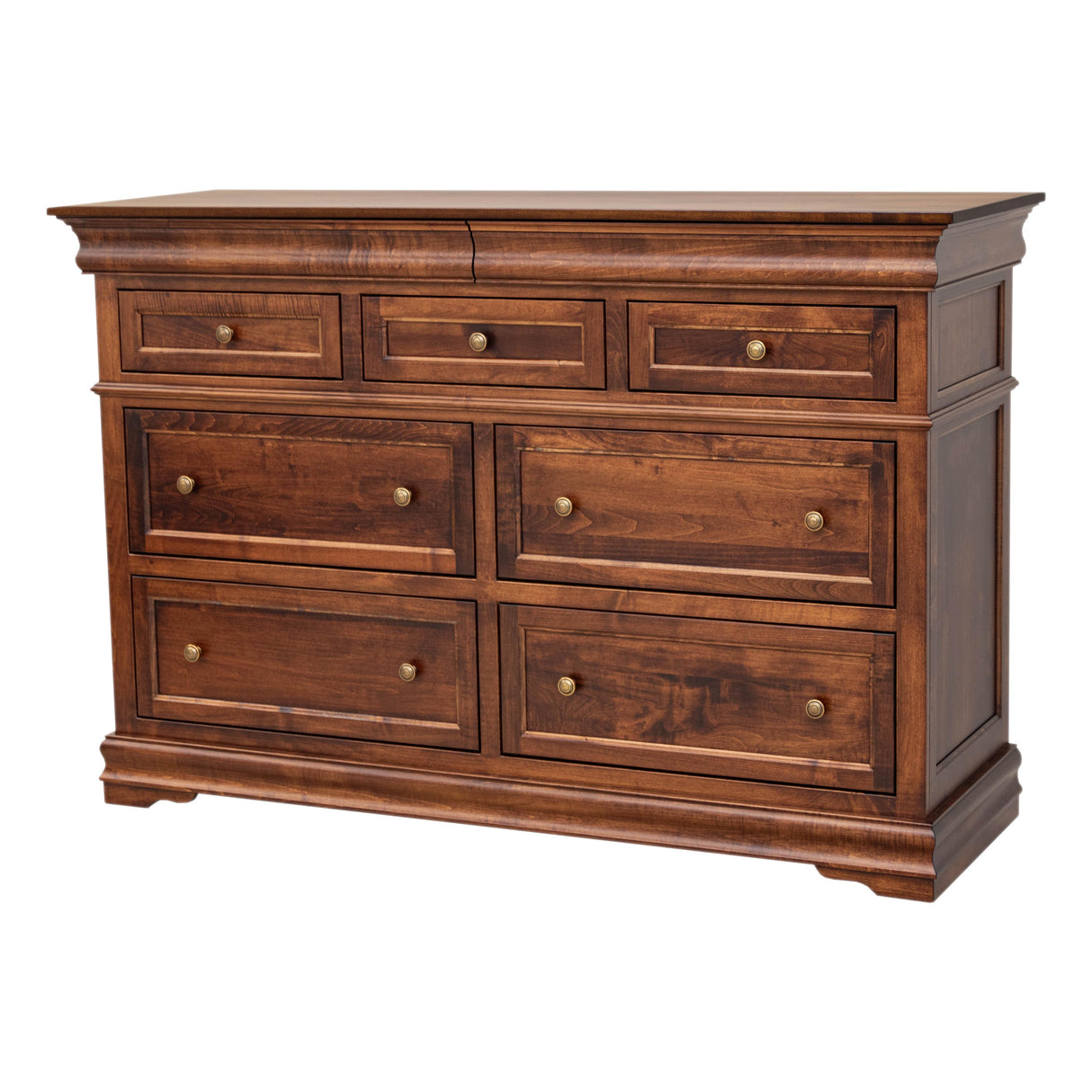 Belmont Maple Wood 7-Drawer Tall Dresser | ASB