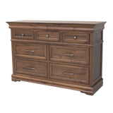 Belmont Walnut Wood 7-Drawer Tall Dresser | CO