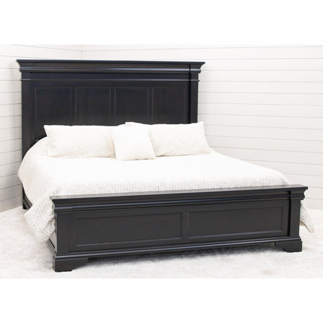 Belmont King Black Maple Wood Storage Platform Bed | EB