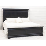 Belmont King Black Maple Wood Storage Platform Bed | EB