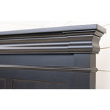 Belmont King Black Maple Wood Storage Platform Bed | EB
