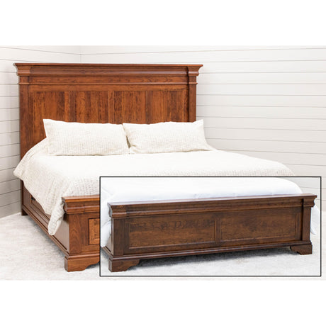 Belmont Queen Cherry Wood Storage Platform Bed | MC