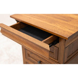 Belmont Elm Wood 3-Drawer Nightstand | MC