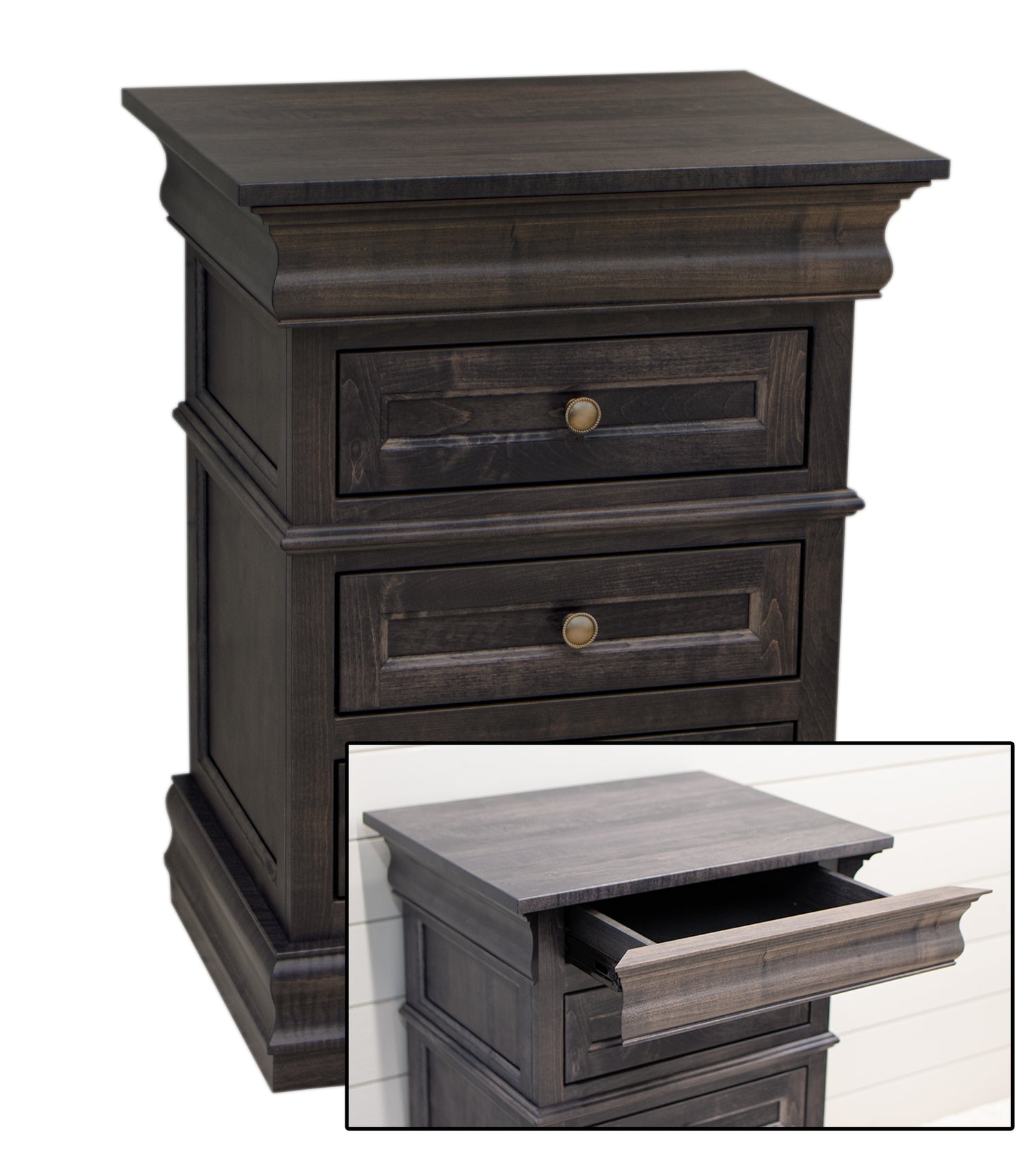 Belmont 3-Drawer Nightstand