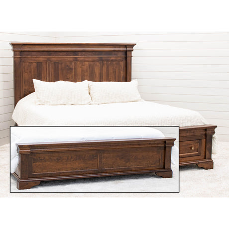 Belmont King Maple Wood Storage Platform Bed | ASB