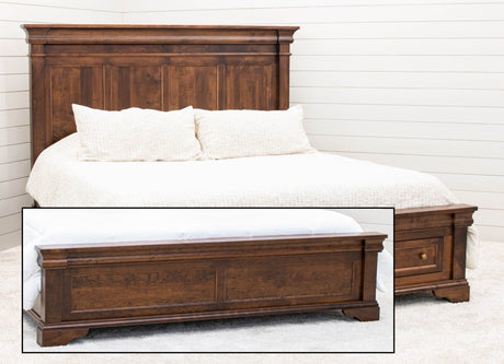 Belmont King Maple Wood Storage Platform Bed | ASB