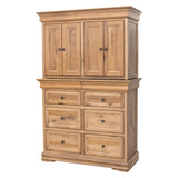 Belmont Hickory Wood Mule Chest Armoire | WB
