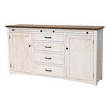Berlin White & Oak Wood Buffet - 60" | O-CS&RWO-CO
