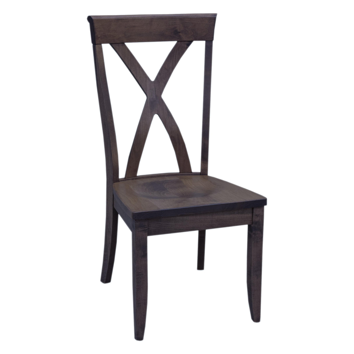 Brooke X Back Maple Wood Side Dining Chair | DK