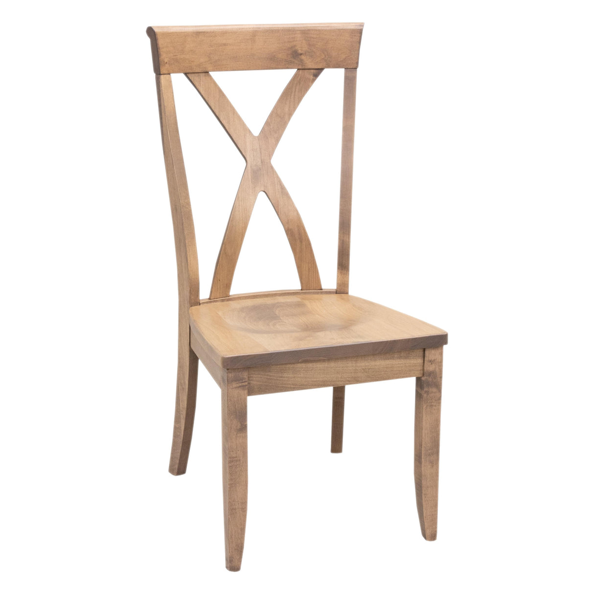 Brooke X Back Maple Wood Side Dining Chair | WB