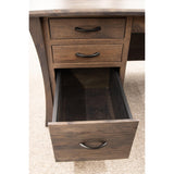 Brooklyn Hickory Wood Flat Wall Desk | SB