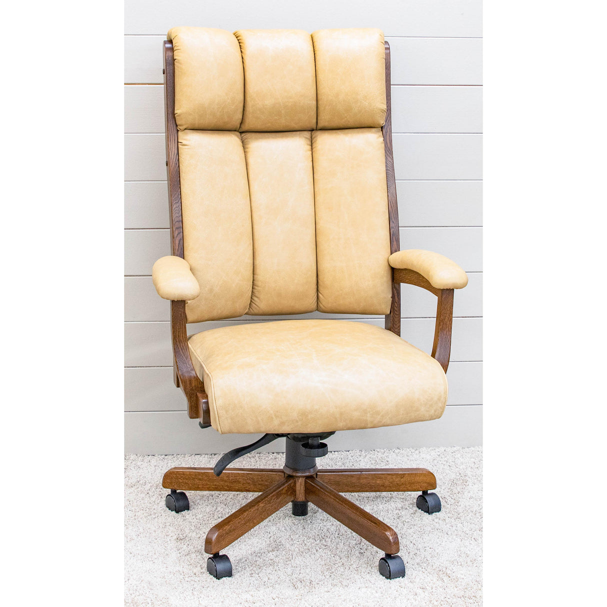 CE58 Clark Executive Tan Leather Office Chair | QSWO-ASB