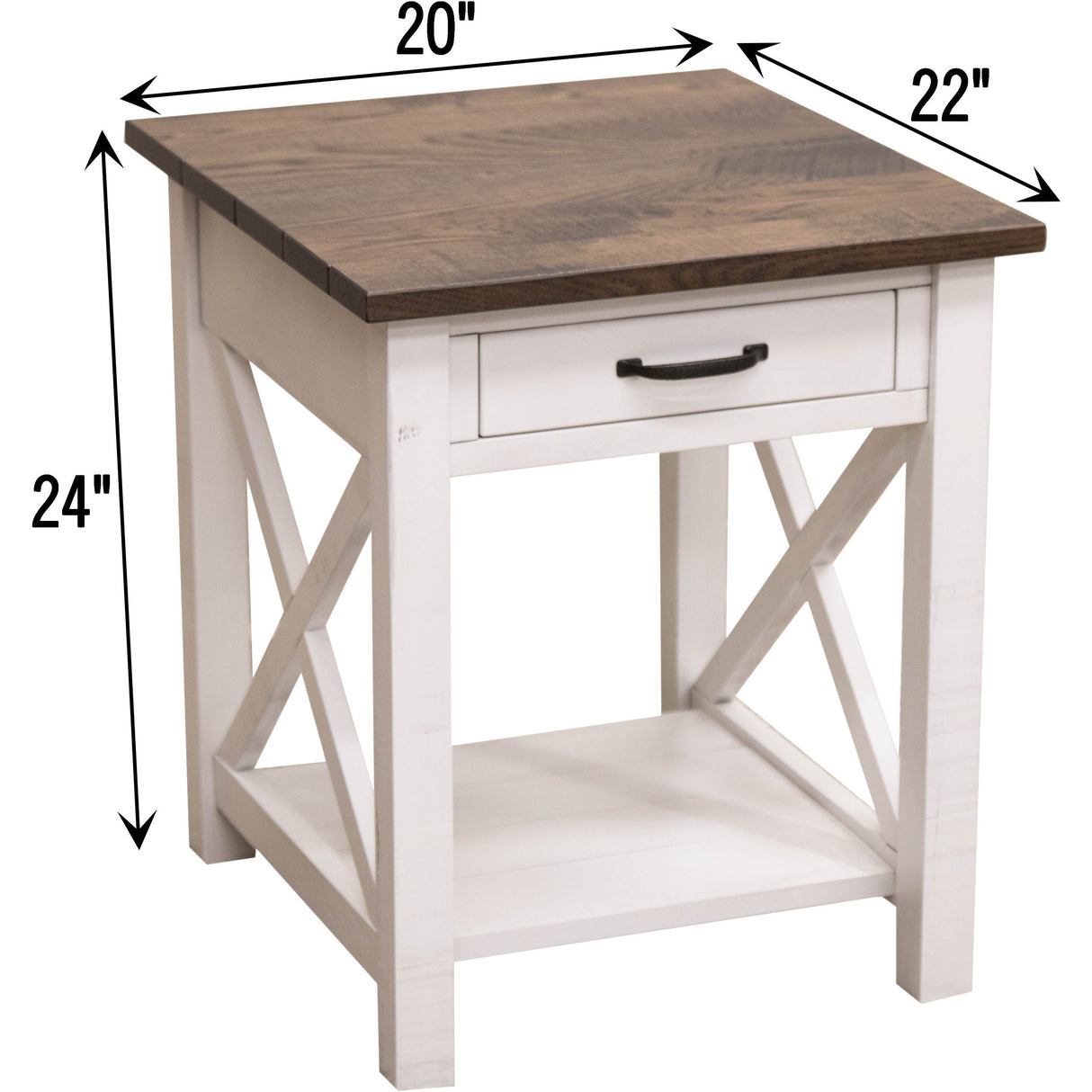 Cambria Large Square Open End Table