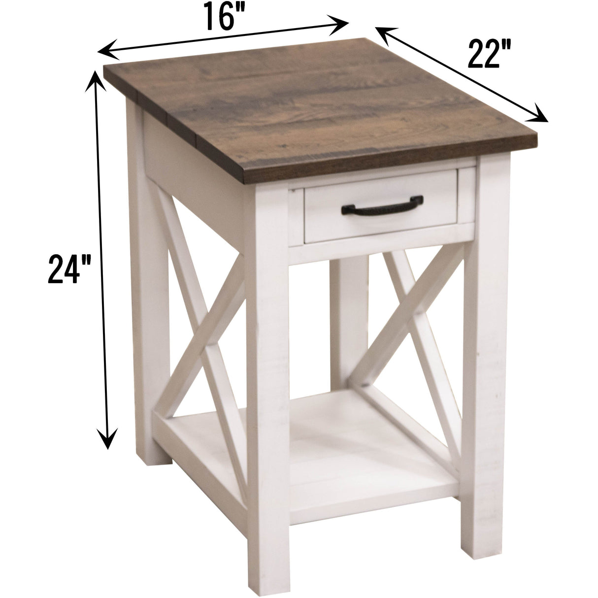 Cambria Small Rectangle Open End Table